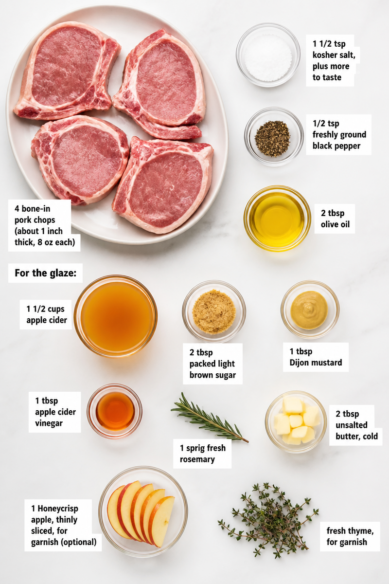 Apple Cider Glazed Pork Chop