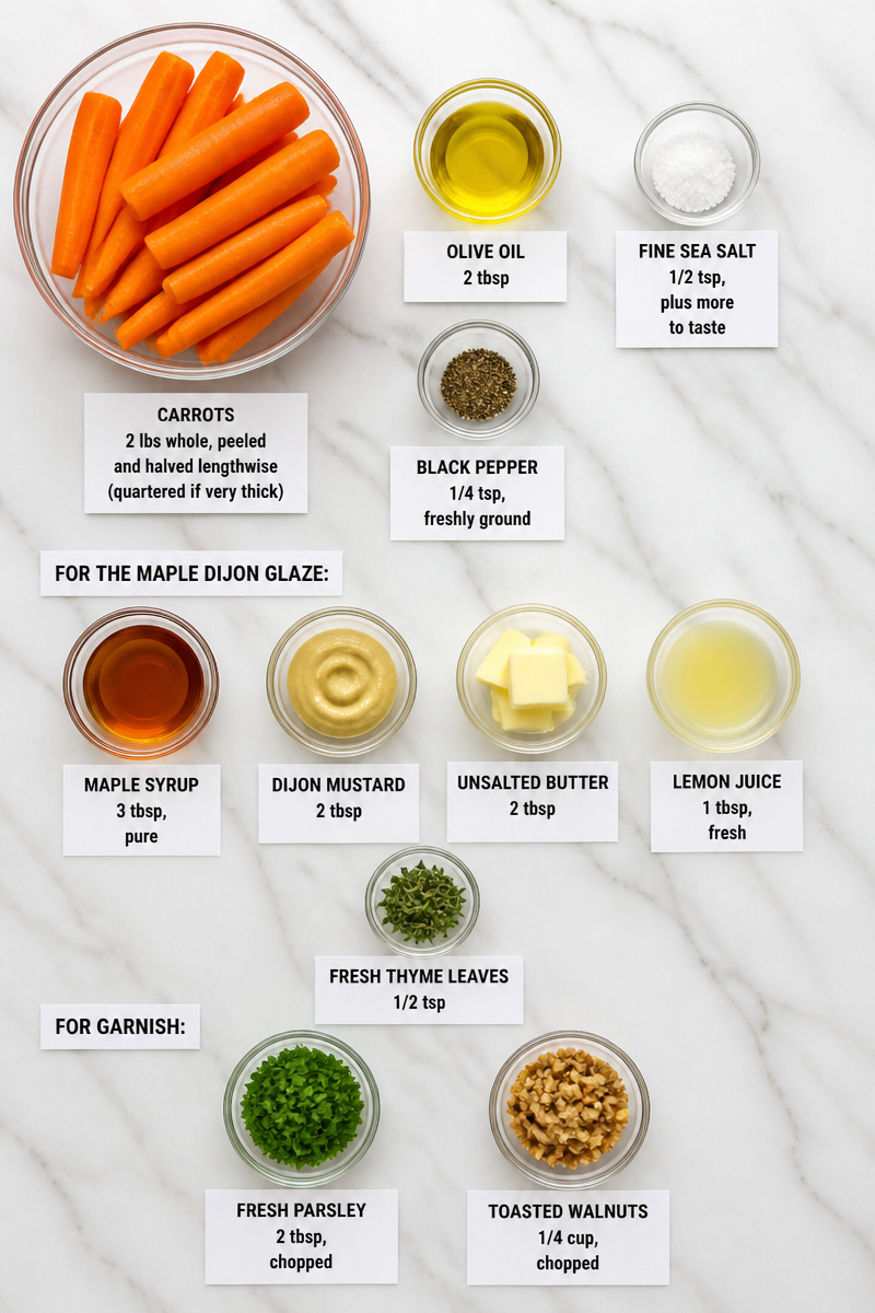 Maple Dijon Glazed Carrot Side