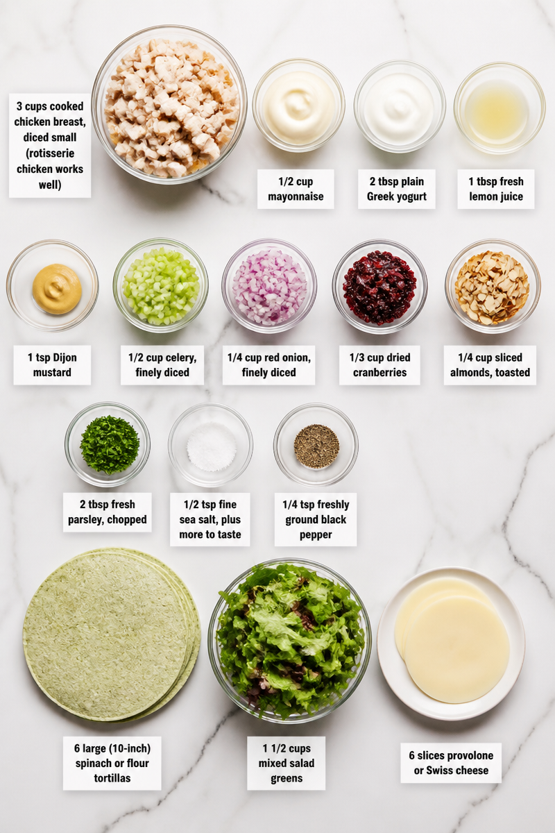 Make Ahead Chicken Salad Wrap