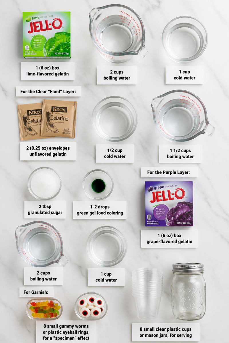 Specimen Jar Layered Gelatin Cup