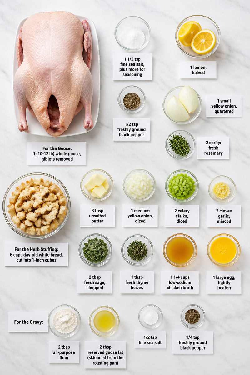Classic Roasted Goose Herb Stuffing