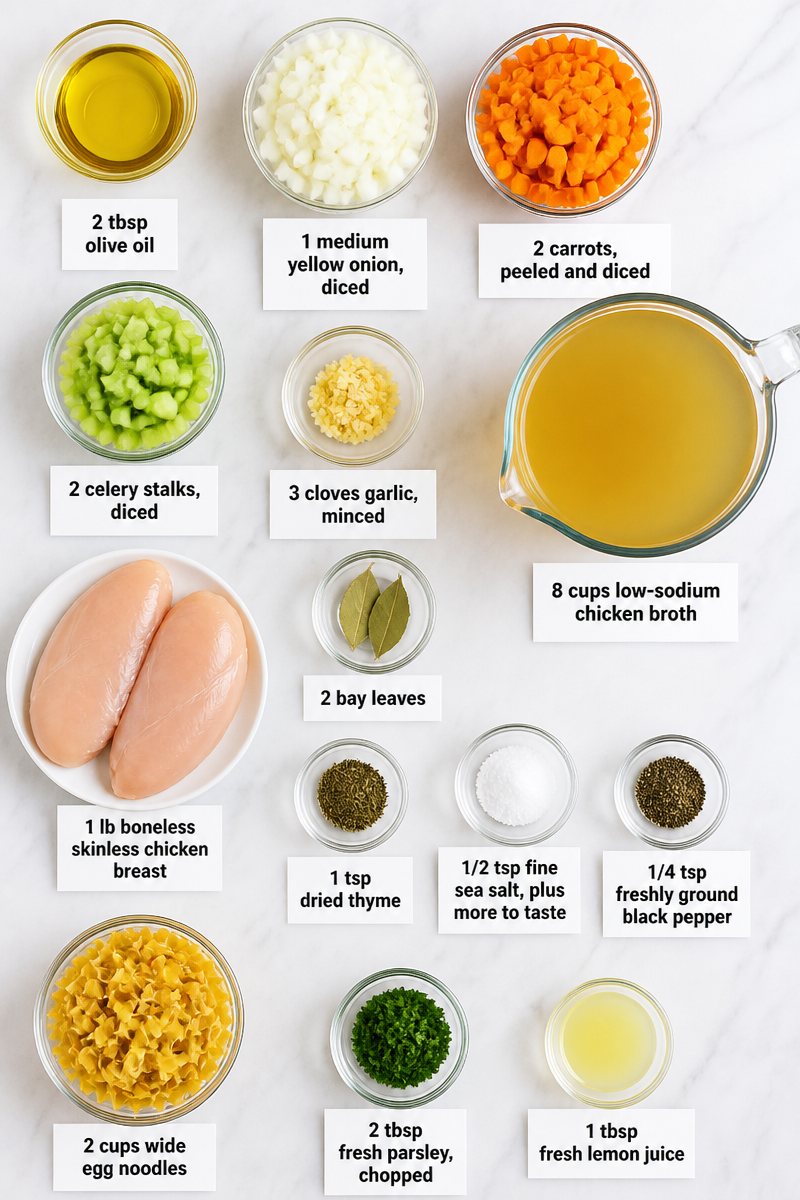 Quick Stovetop Chicken Noodle Soup