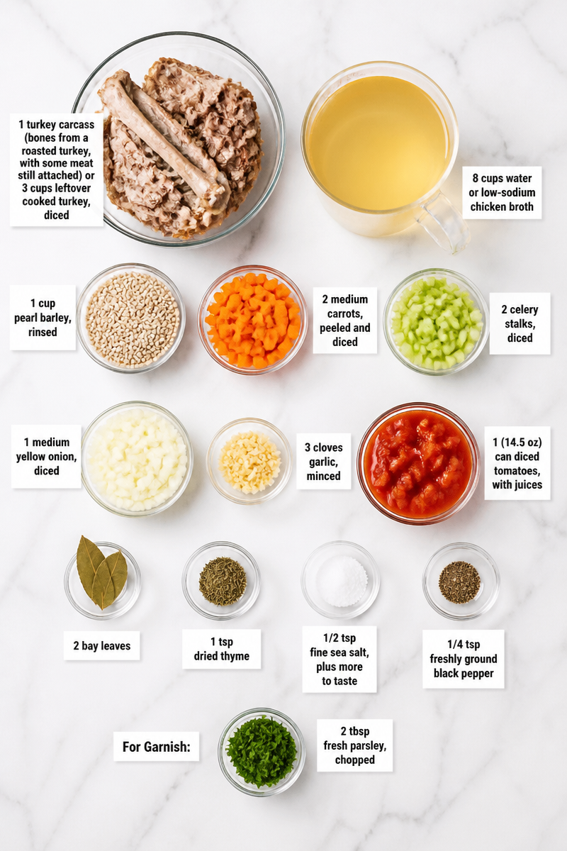 Slow Cooker Turkey Barley Soup