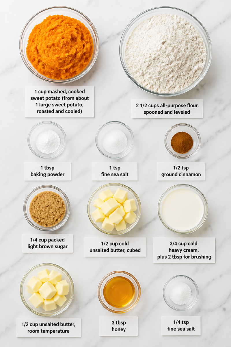 Sweet Potato Biscuit Honey Butter
