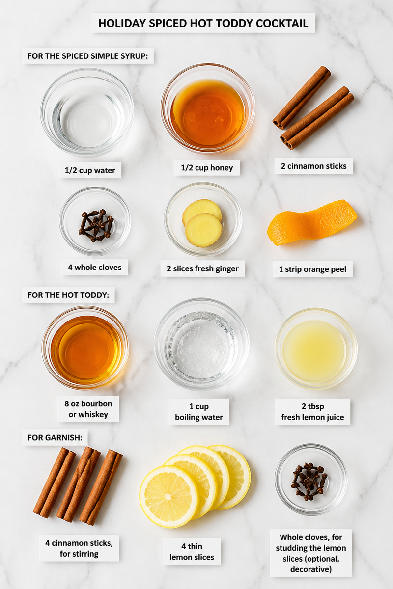 Holiday Spiced Hot Toddy Cocktail