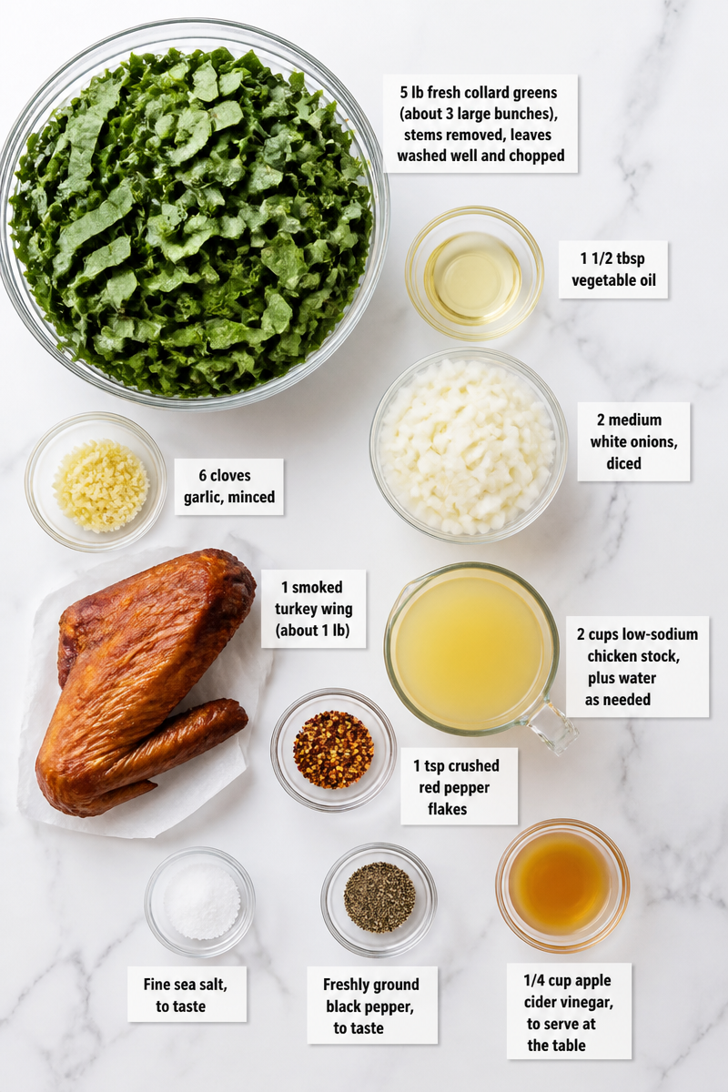 Southern Smoked Turkey Collard Greens