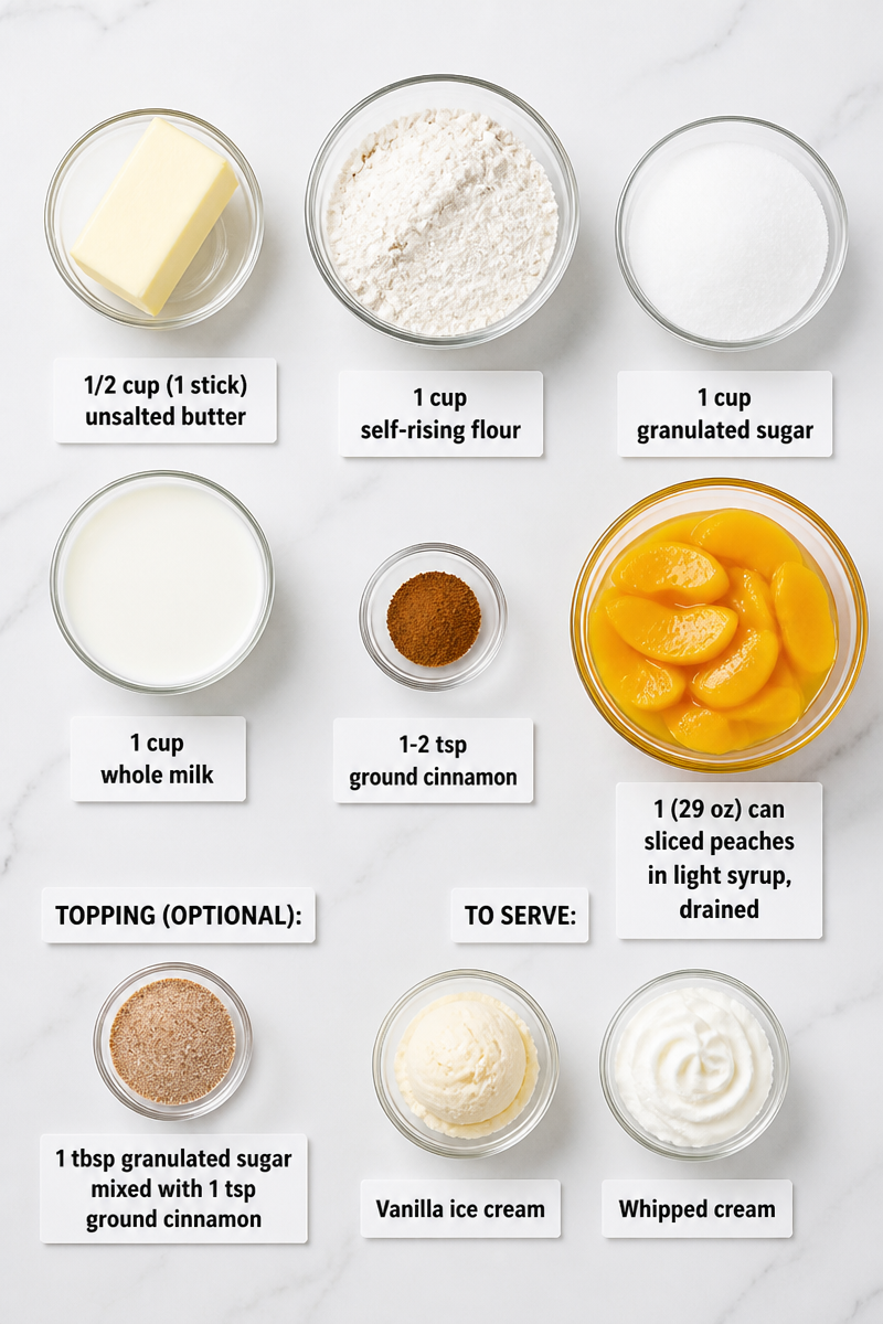 Easy Southern Peach Cobbler Dessert