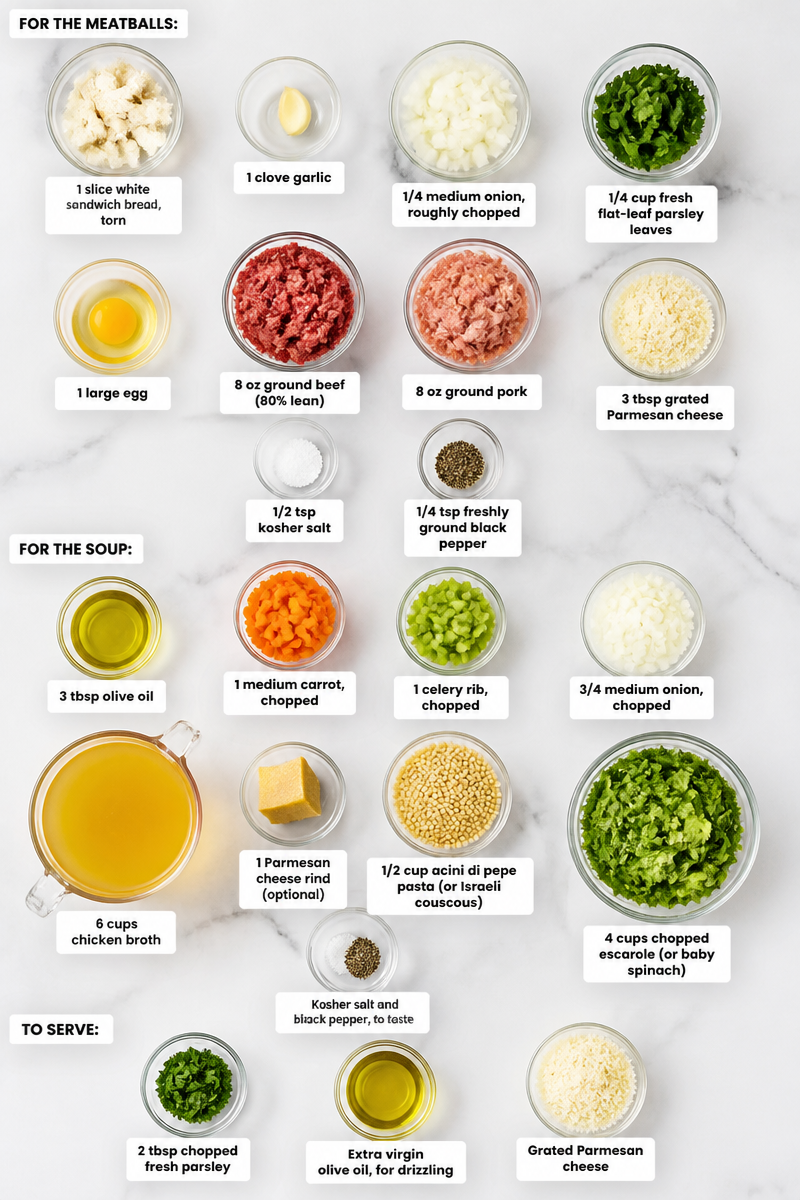 Easy Italian Wedding Soup Bowl