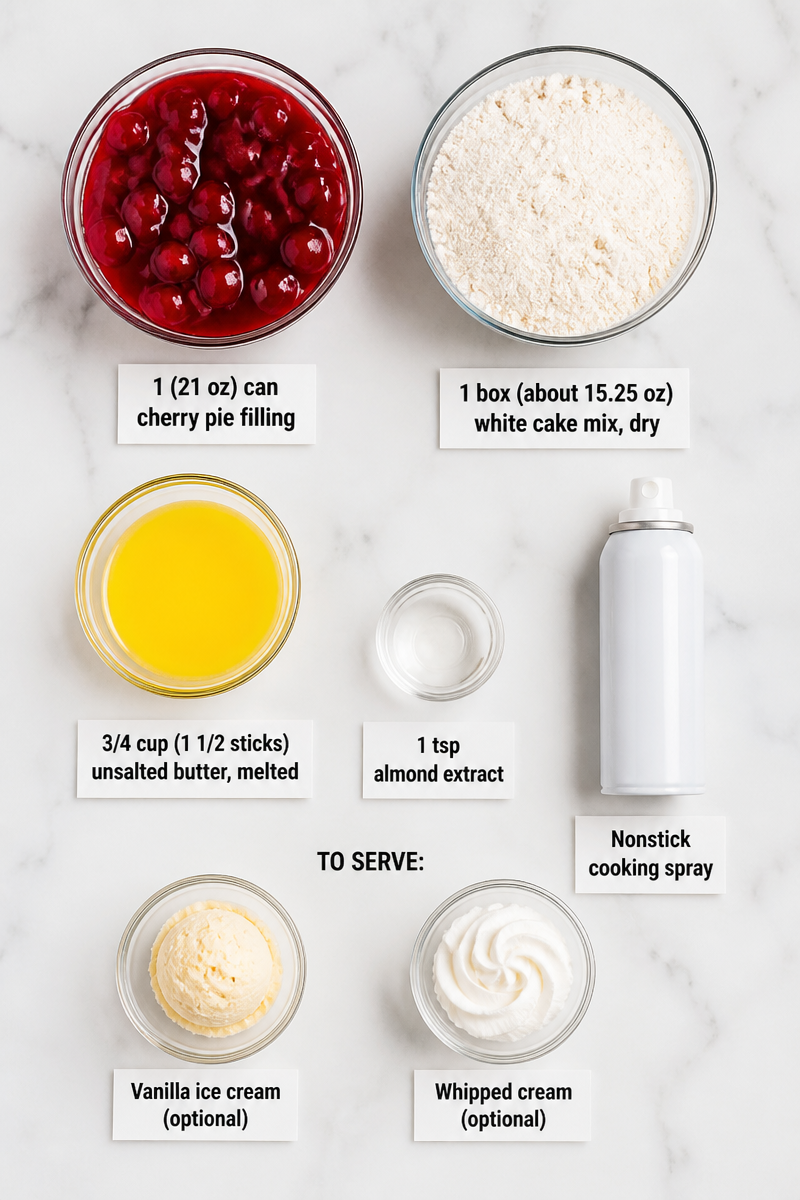 Easy Cherry Dump Cake Dessert