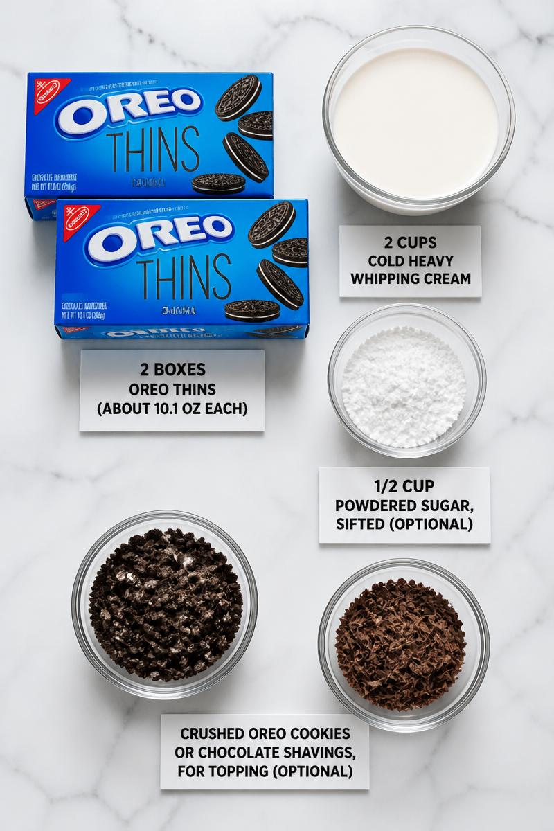 Easy Oreo Icebox Cake Dessert