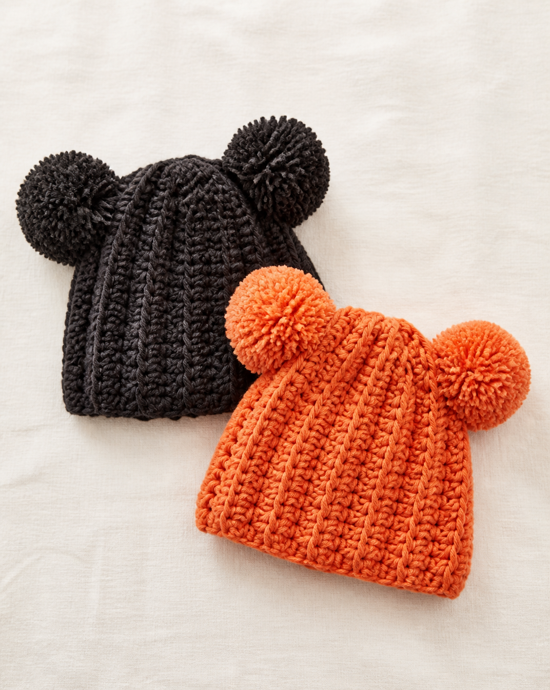 Adorable Pompom Crochet Hat Pattern