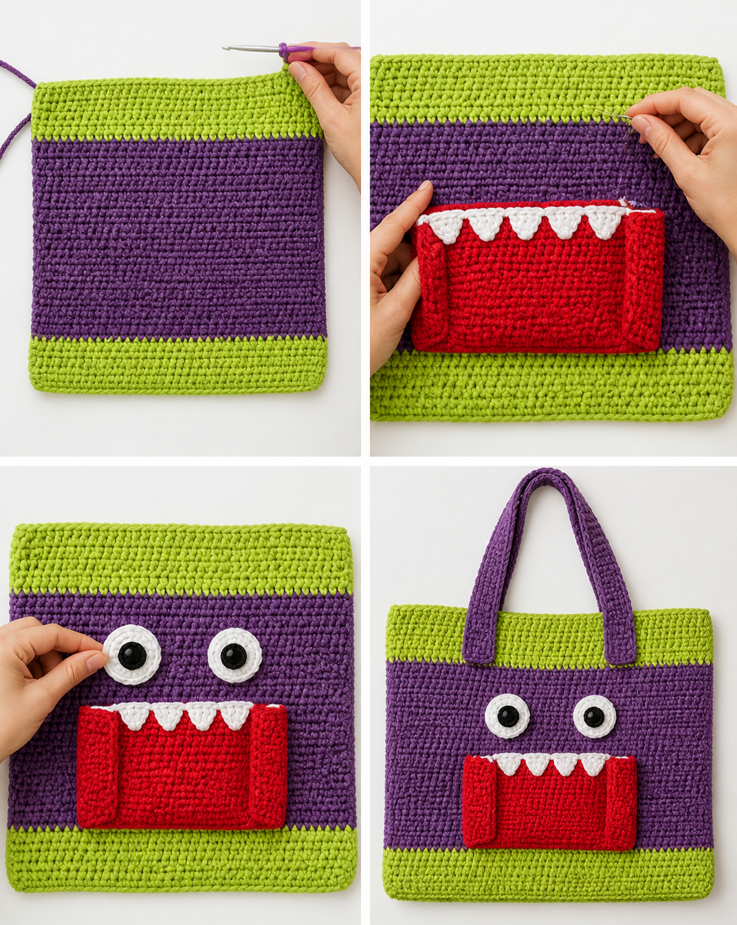 'Monster Ate My Homework' Tote Pattern