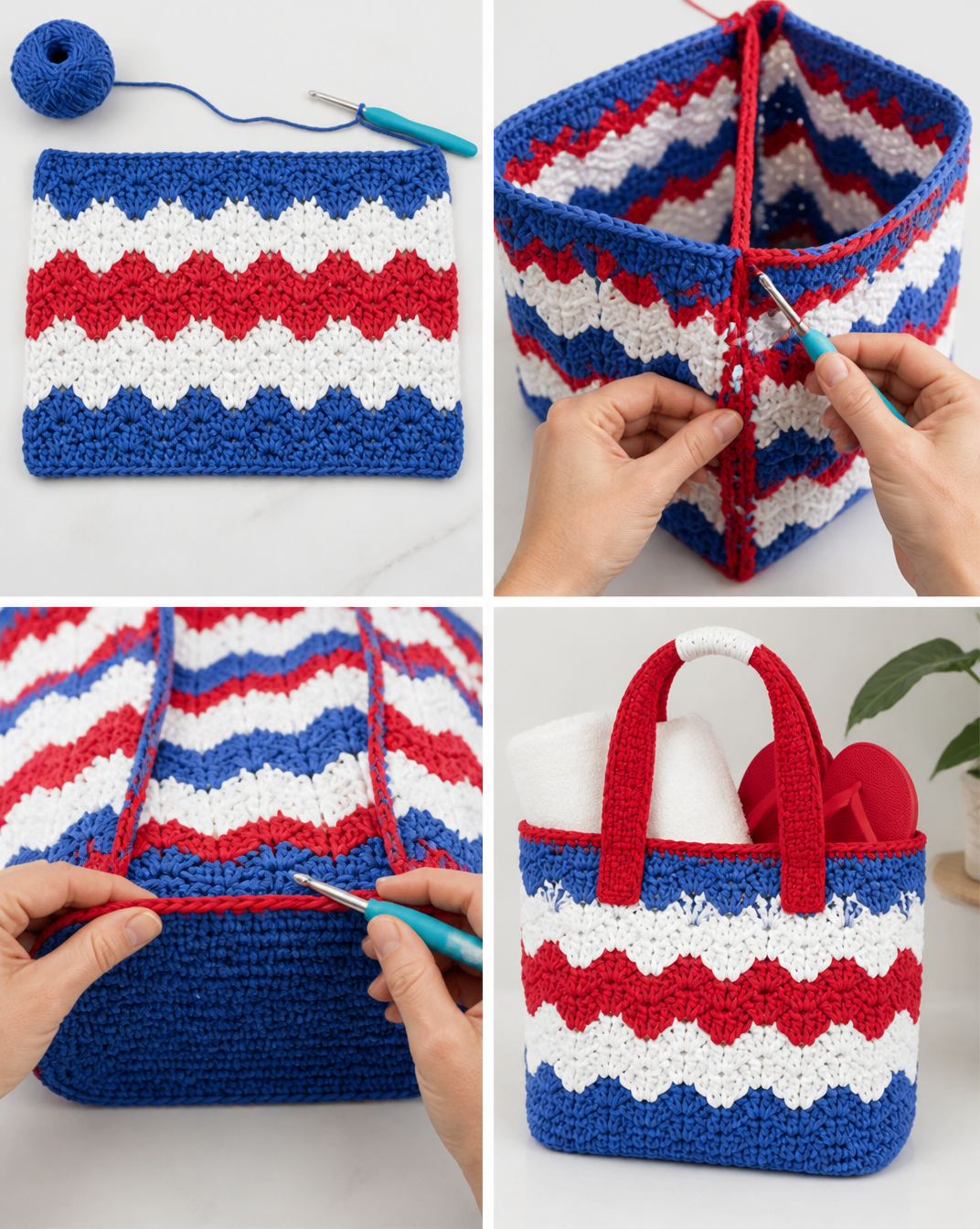 4th of July Beach Bag Pattern