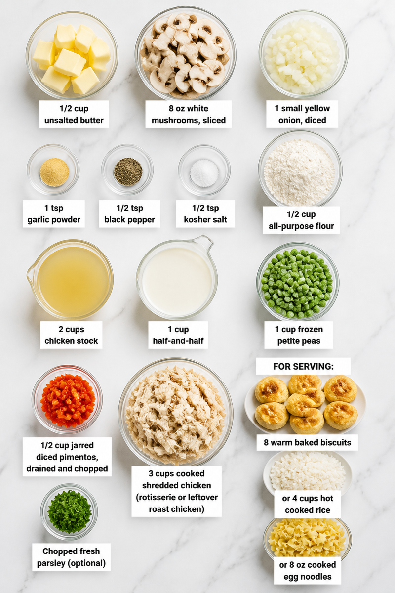 Easy Chicken A La King Dinner