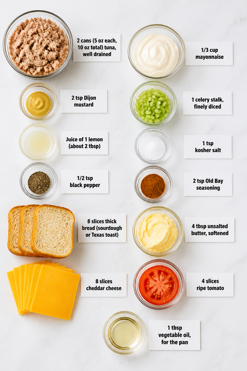Easy Classic Tuna Melt Sandwich