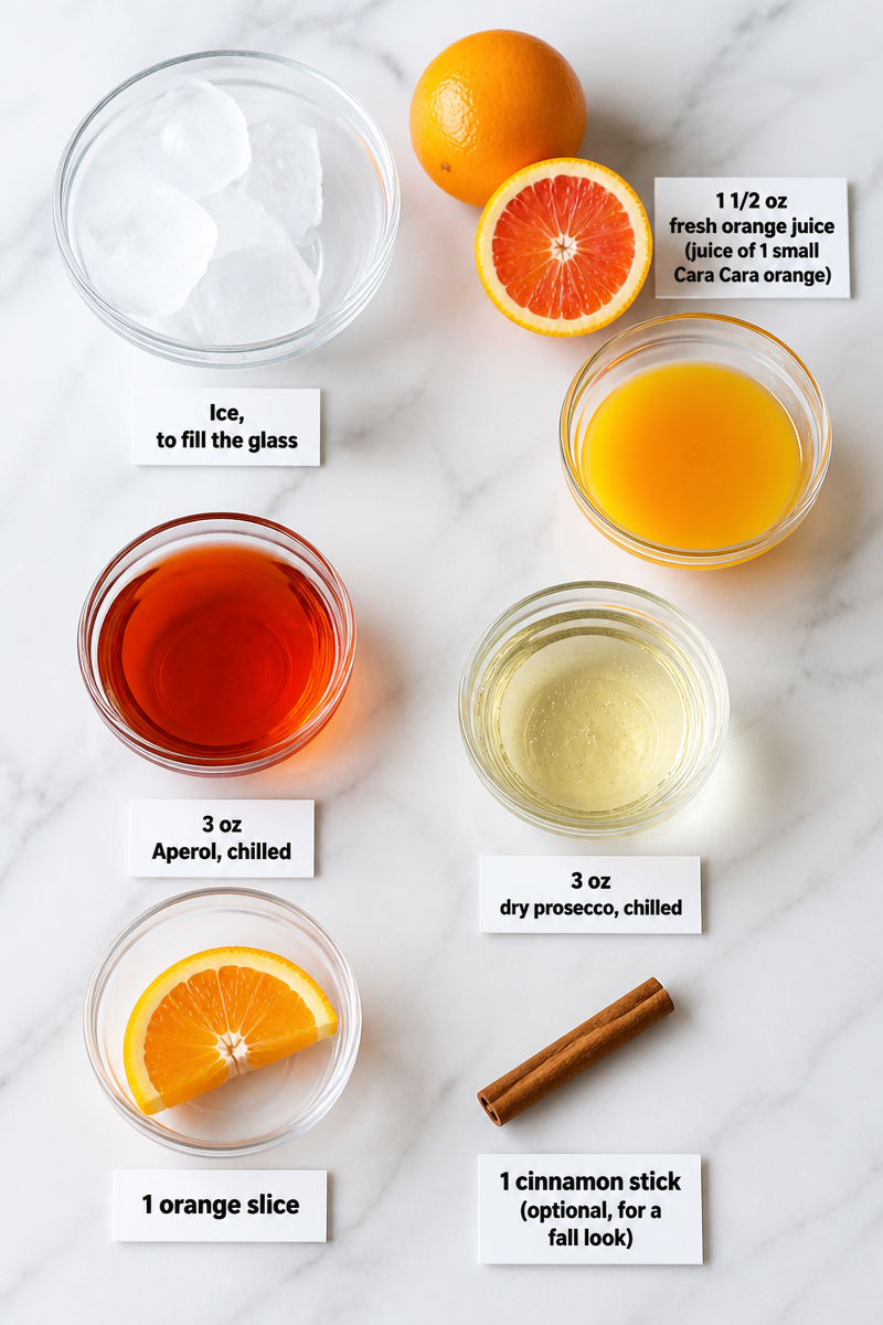 Easy Fall Aperol Spritz Cocktail