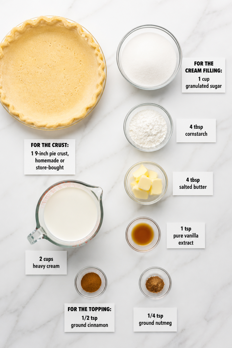 Classic Hoosier Sugar Cream Pie Slice