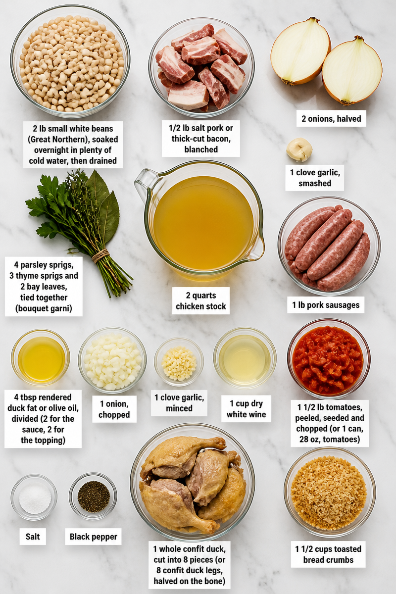 Classic French Cassoulet Holiday Dinner