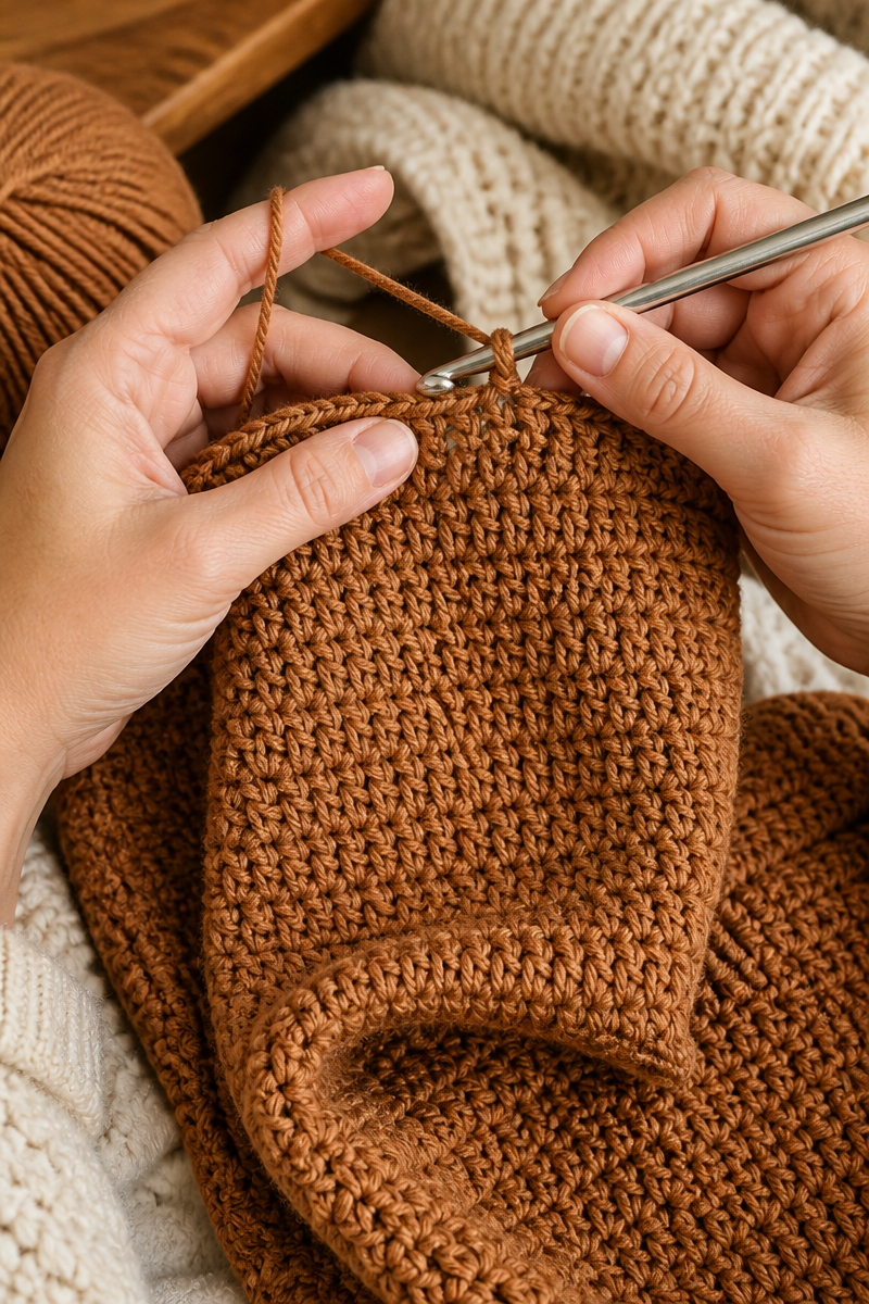 Crochet Pecan Pie Hdc Blanket