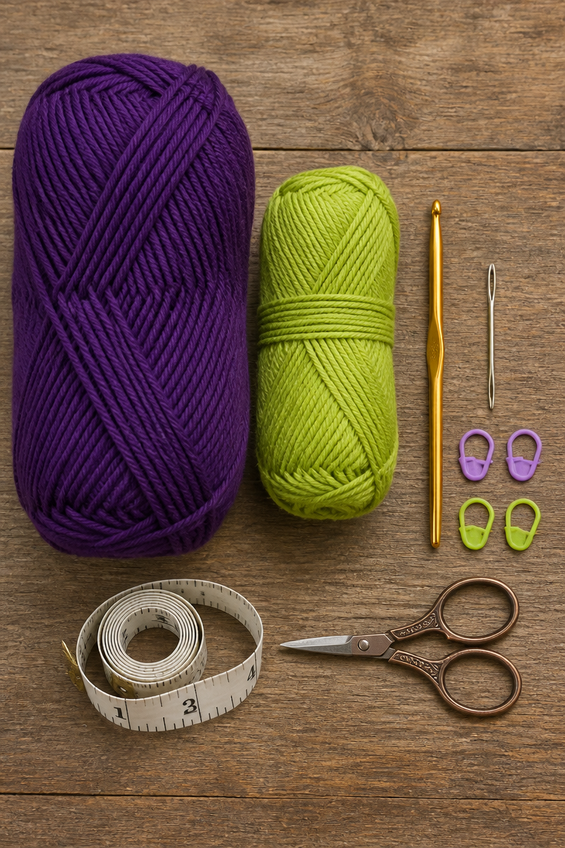Crochet Purple Potion Shell Baby Blanket
