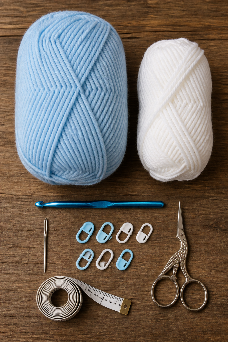 Crochet Winter Wonderland Puff Baby Blanket