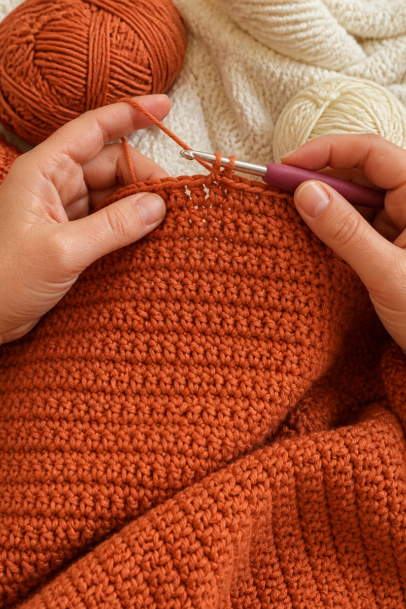 Crochet Sweet Potato Baby Blanket