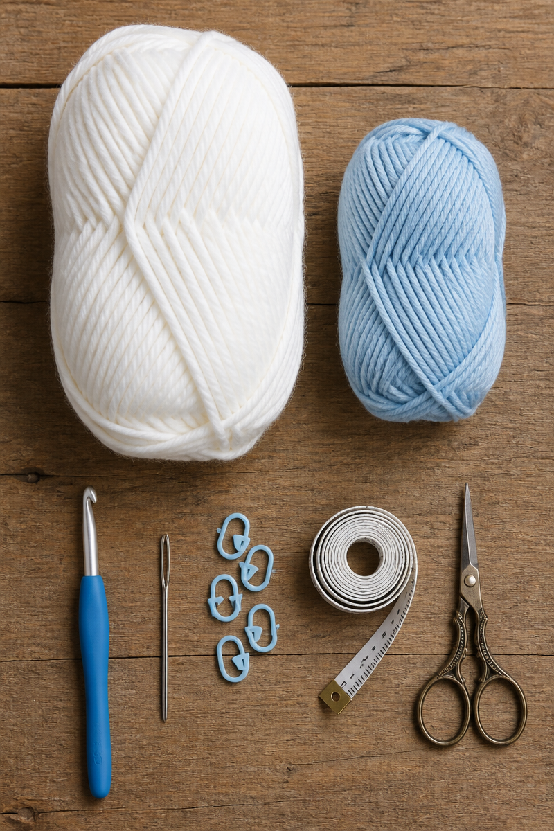 Crochet Polar Bear Baby Blanket