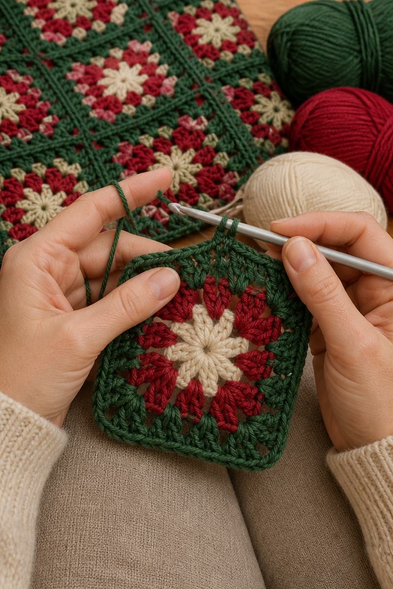 Crochet Little Elf Granny Baby Blanket
