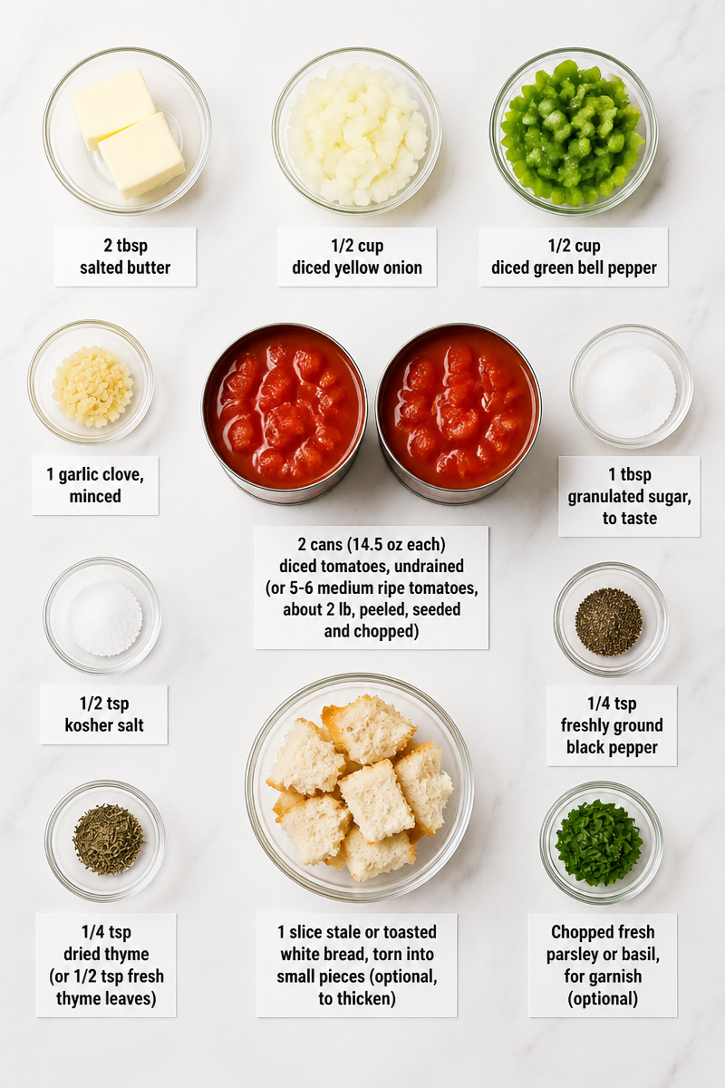Classic Old Fashioned Stewed Tomato Side