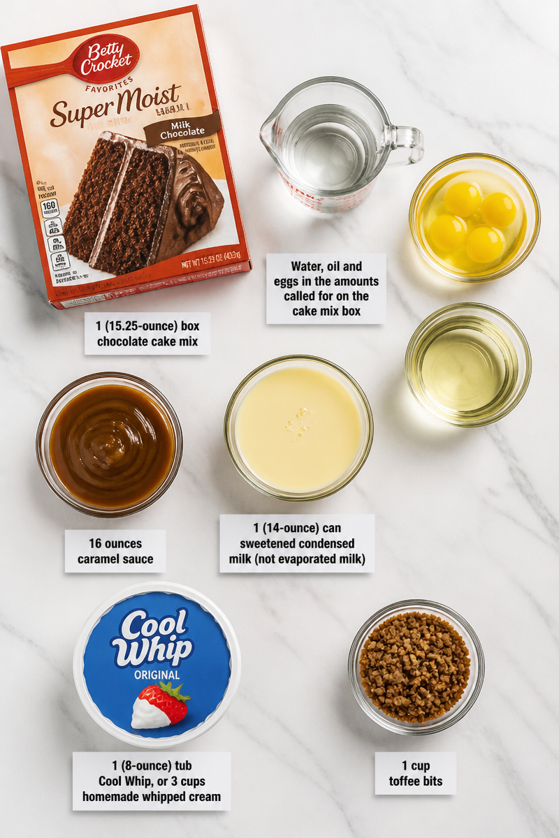 Better Than Anything Caramel Toffee Cake