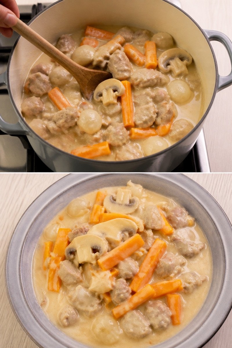 Blanquette de veau à l'ancienne