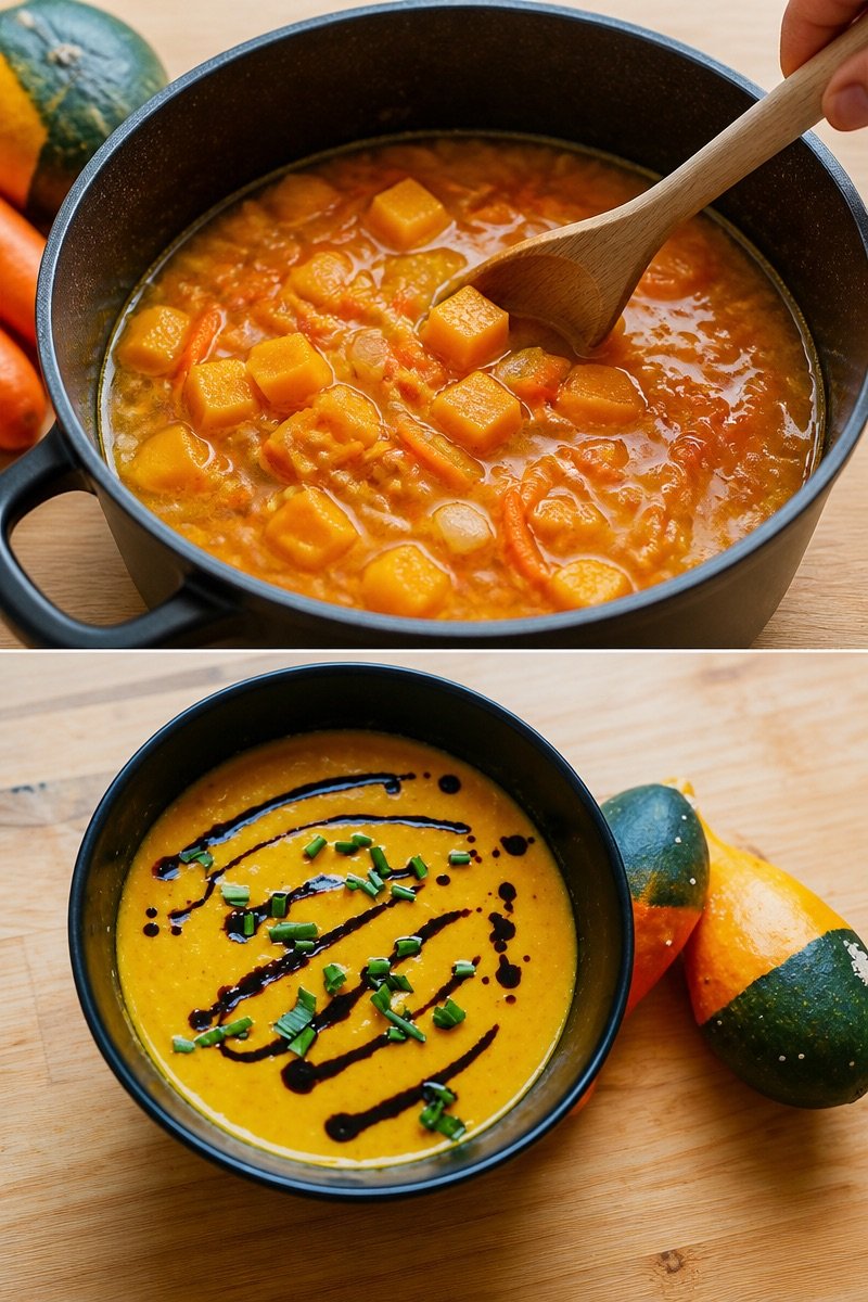 Kürbis-Möhren-Suppe