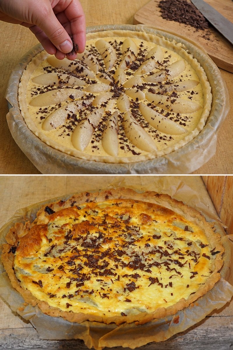Tarte Amandine Poire Chocolat