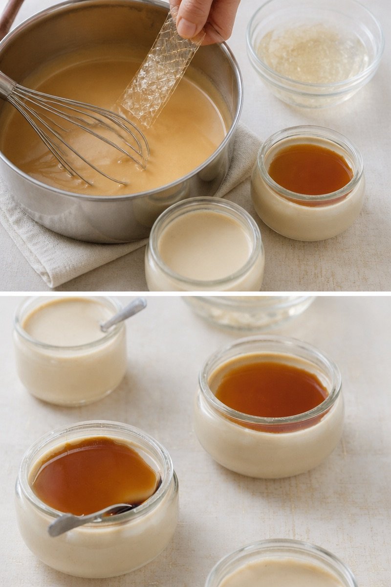 Panna cotta au caramel au beurre salé