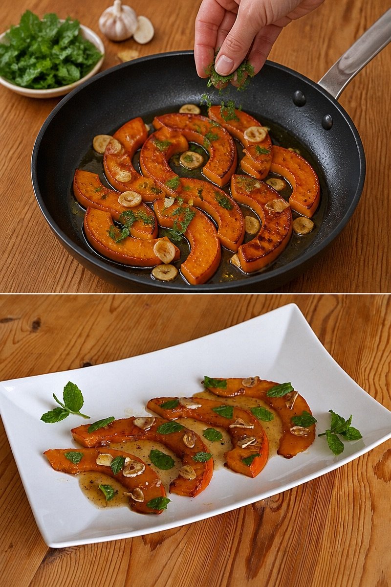 Kürbis-Minz-Salat