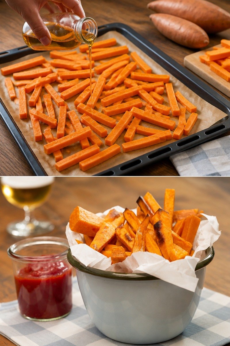 Süßkartoffel Pommes Frites