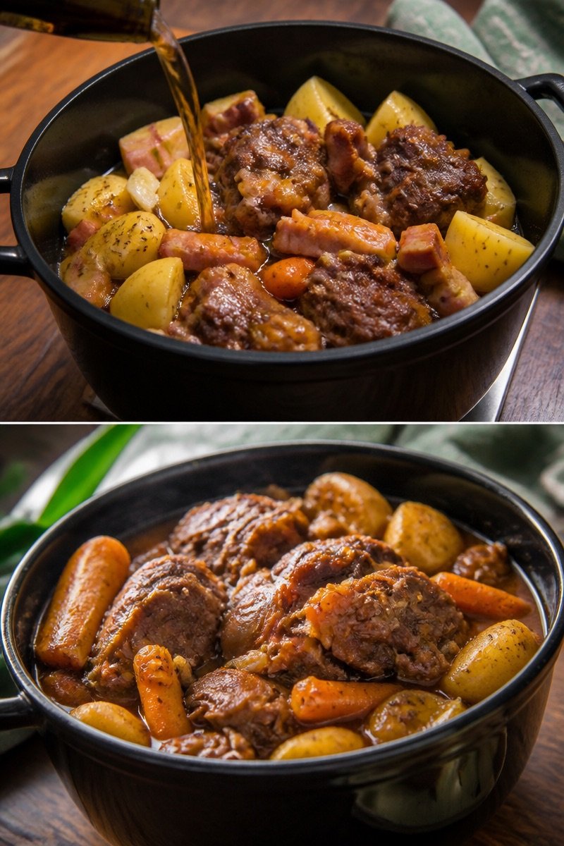 Joues de porc confites au cidre
