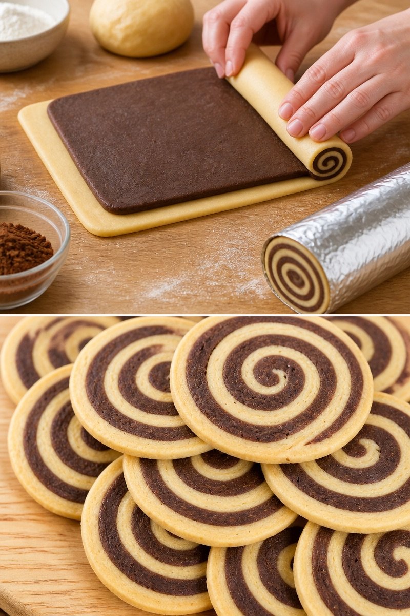 Biscotti escargot vaniglia cioccolato