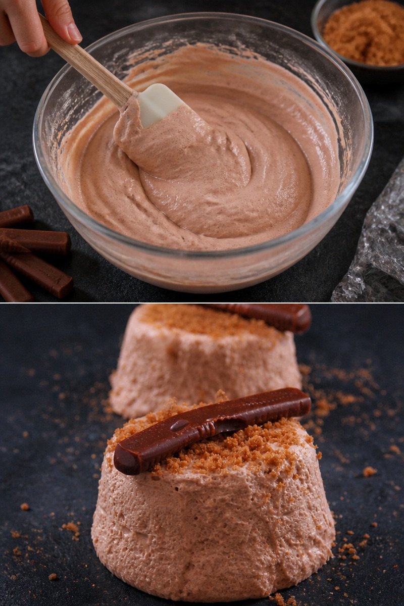 Bavarois mousseux aux carambars, ou au caramel