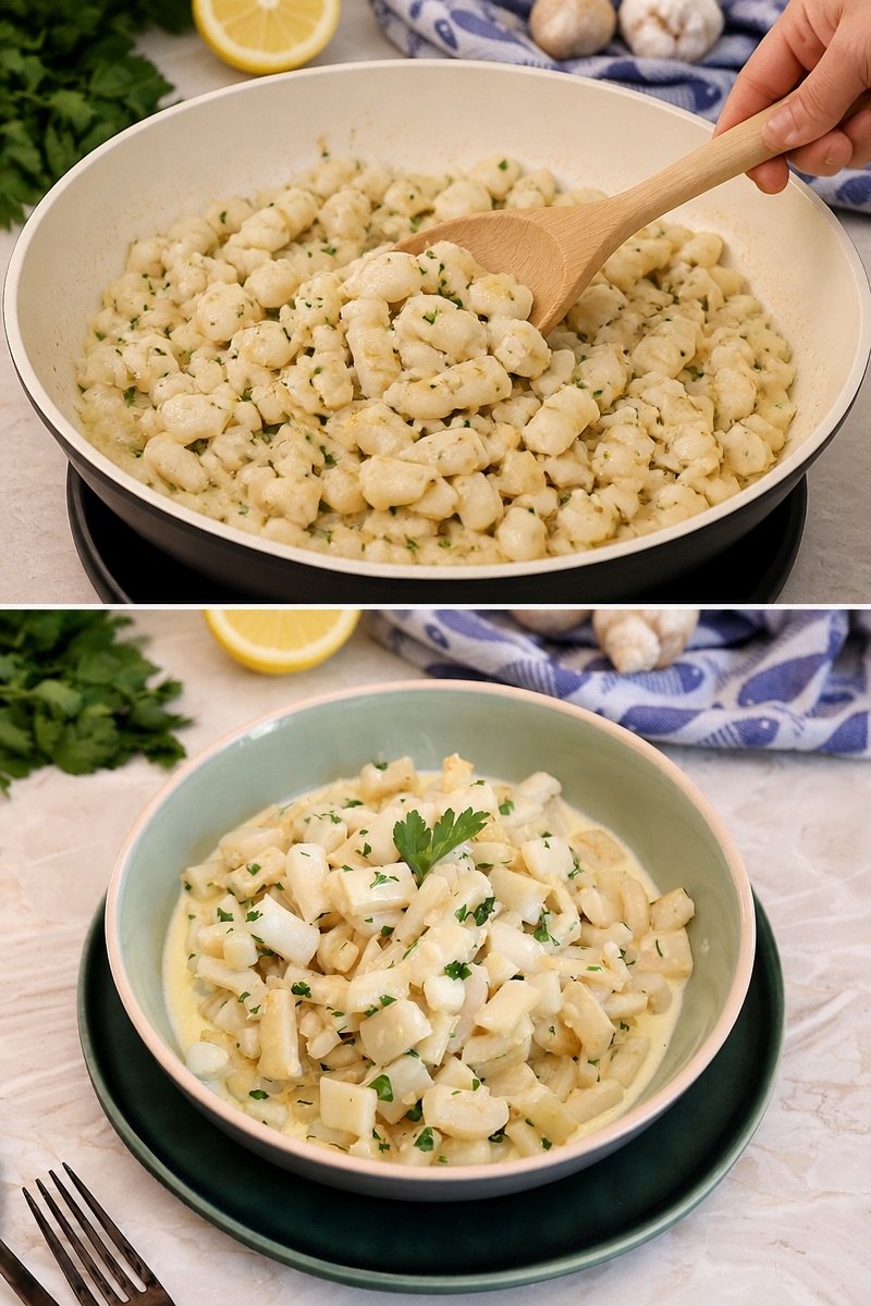 Calamari saltati al prezzemolo