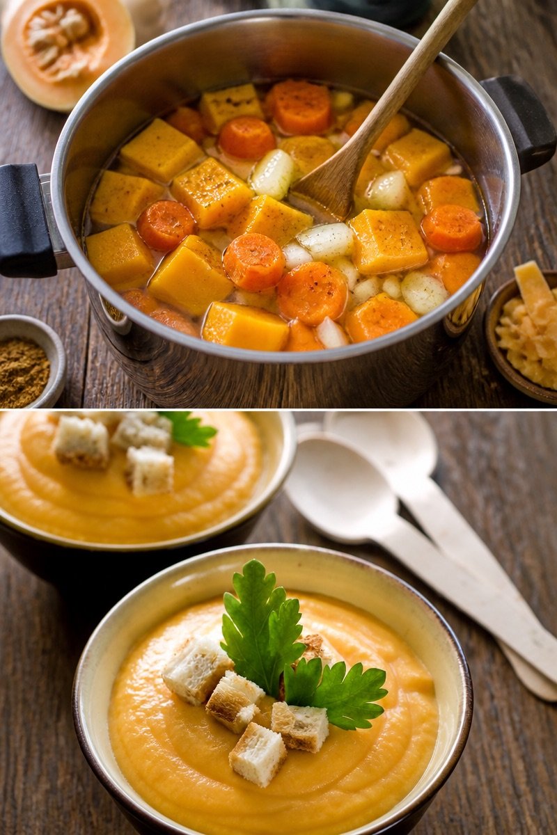 Soupe 3C - Courge, carotte, coco