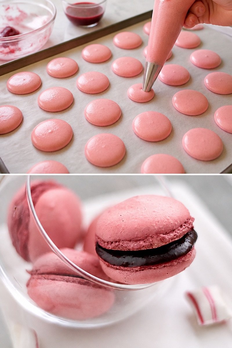 Macarons framboise
