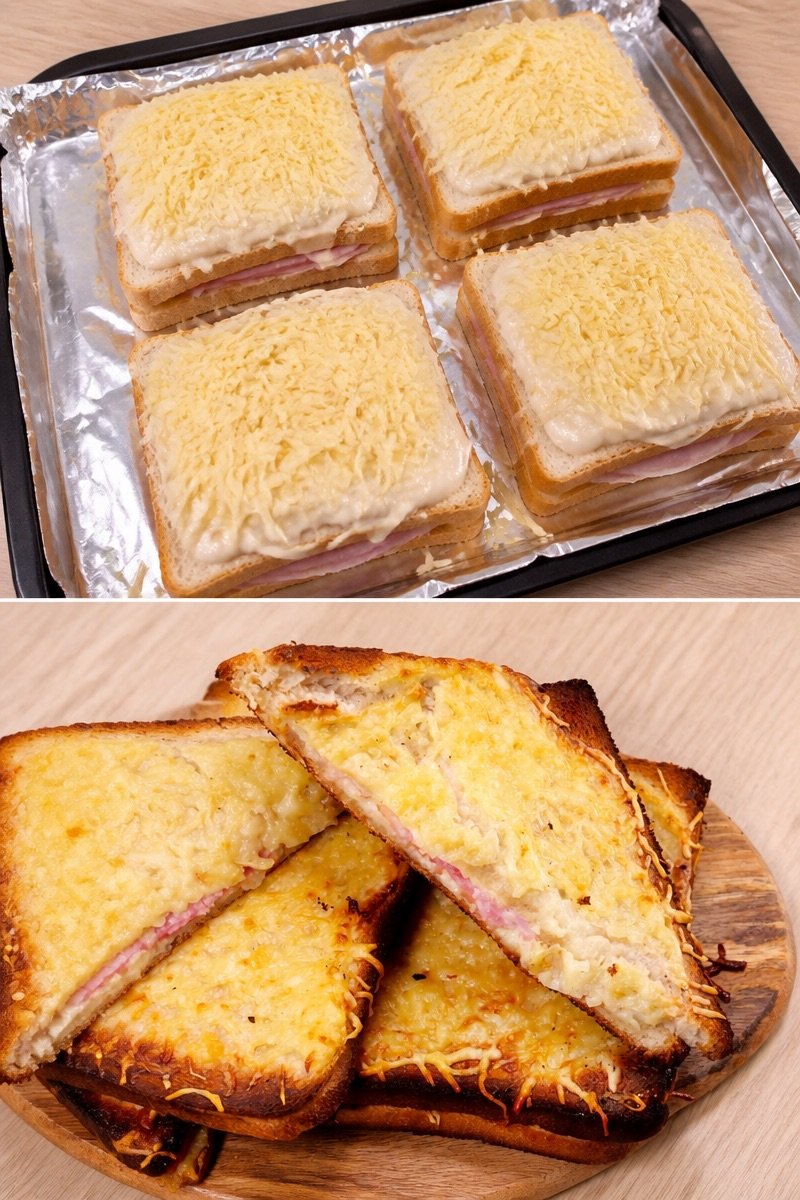 croque-monsieur à la sauce béchamel