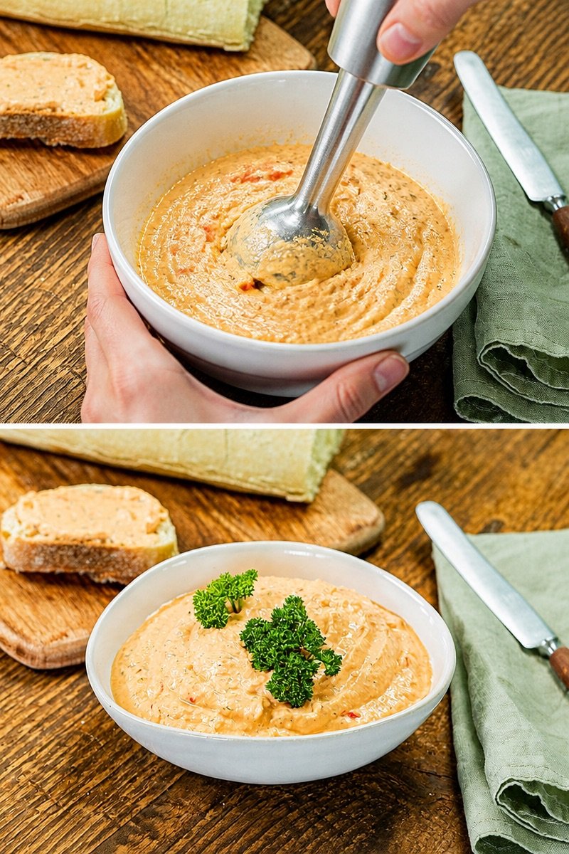 Fetacreme mit Paprika und Kräutern