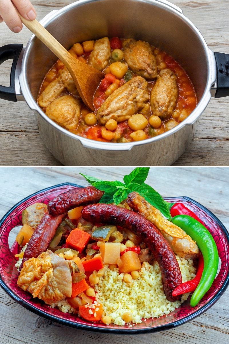 Couscous pollo e merguez facile