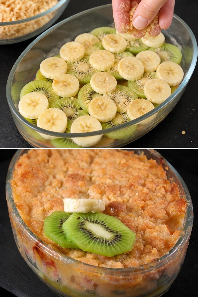 Crumble banane / kiwi