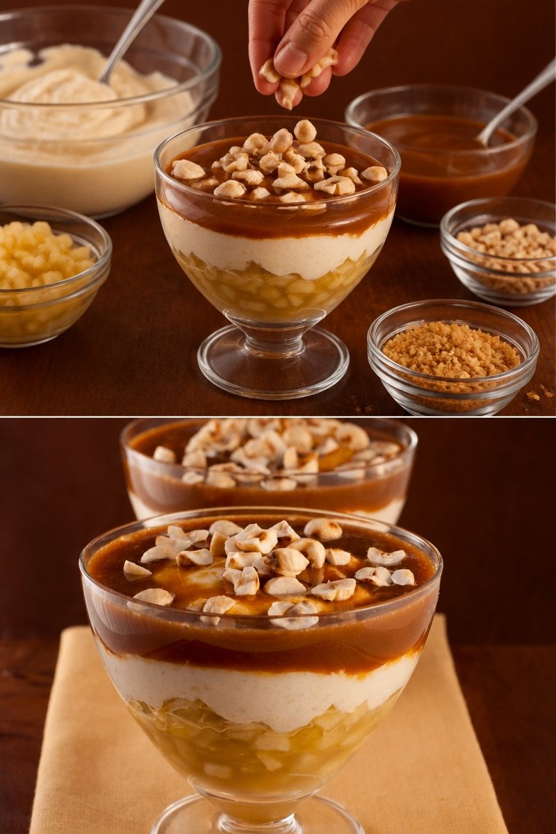 Verrine Mascarpone Poire Caramel