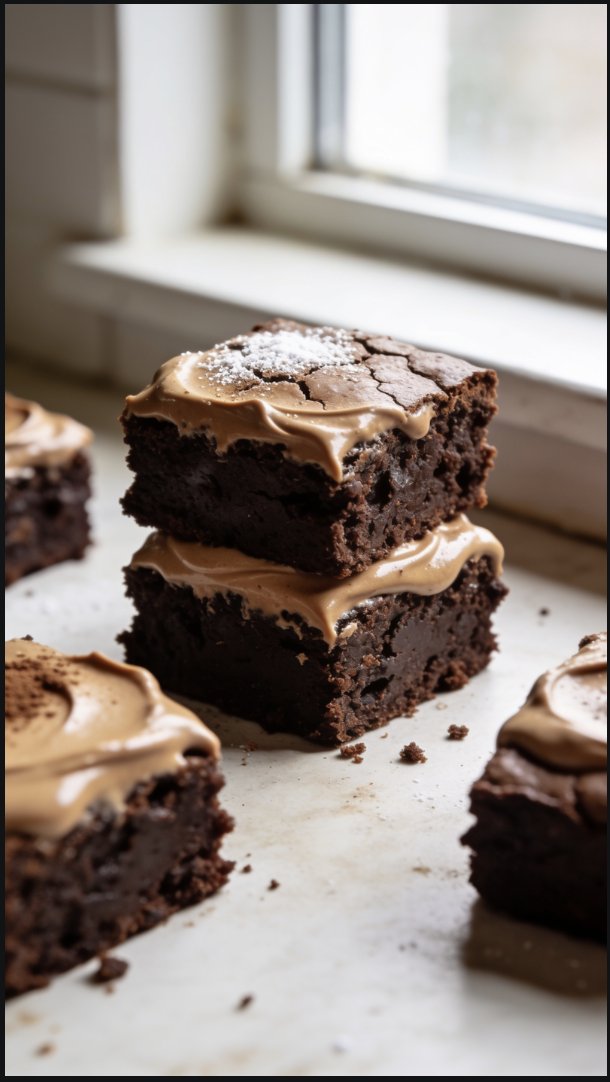 Frosted Coffee Brownies