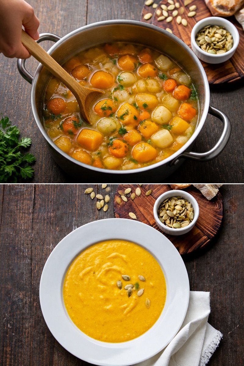 Zuppa di potimarron al latte di cocco