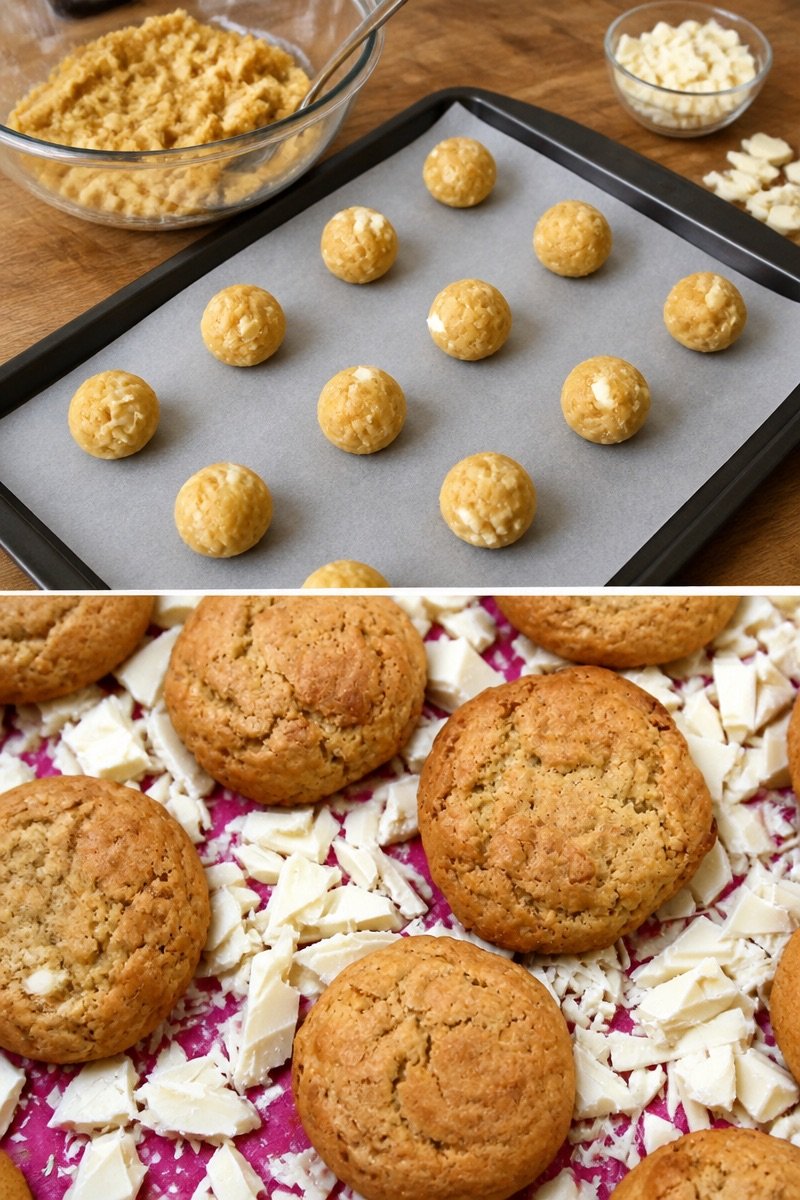 Cookies al cioccolato bianco